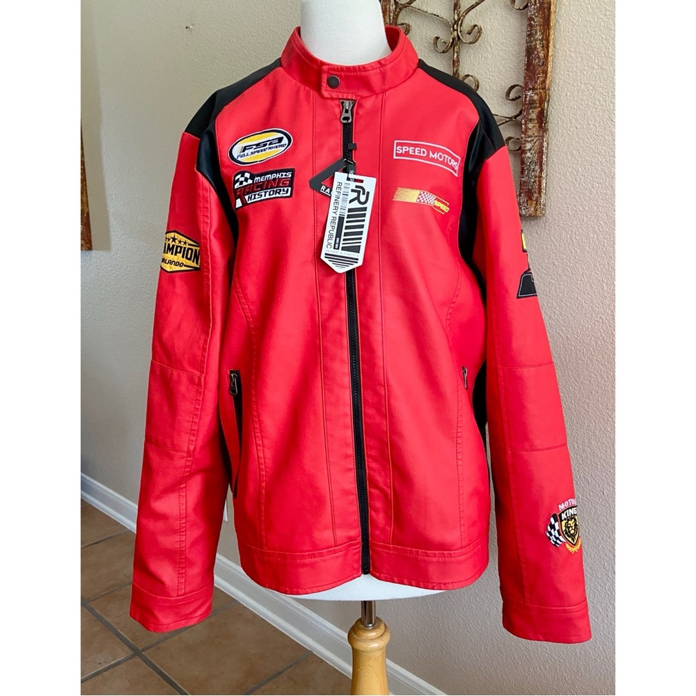 NWT - Racing Jacket by Refinery Republic
FULL SPEED AHEAD - Very Rare - Red - L